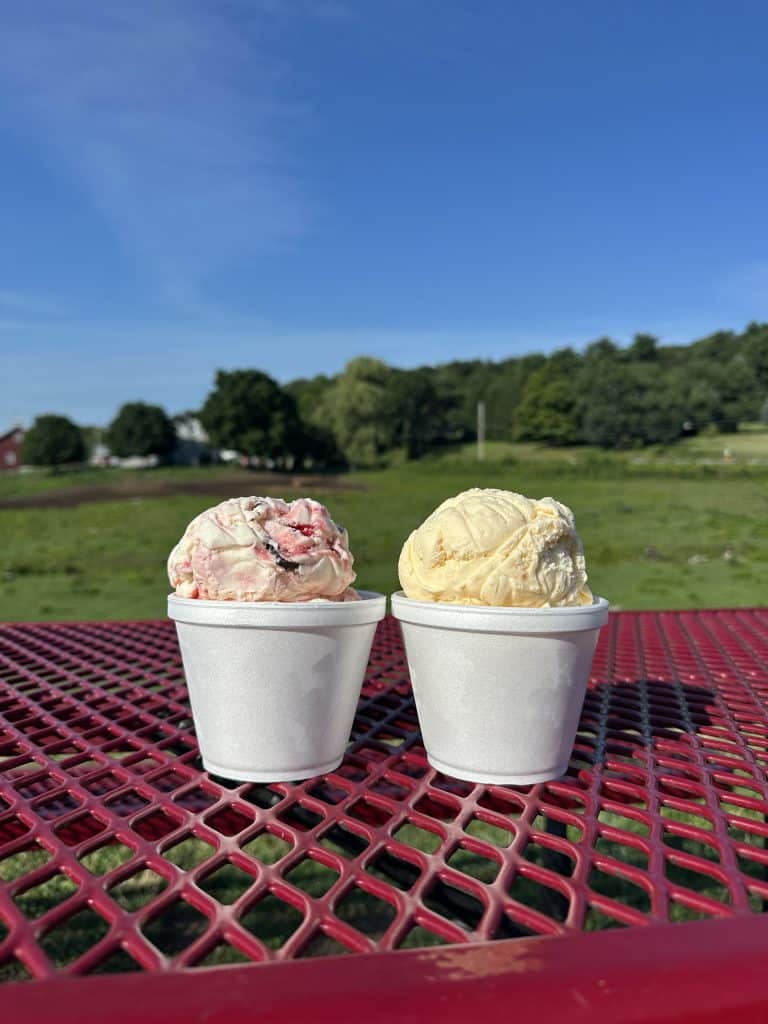 Peach and Raspberry Swirl